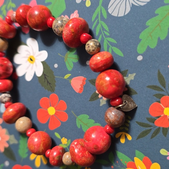 Jay King Coral Bracelet Marked DTR 925 Sterling Mine Finds HSN - Picture 2 of 10